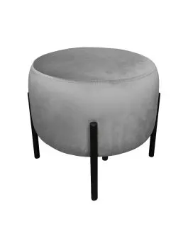 Pufa WILFRED MG VELVET szara