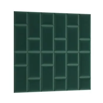 Zestaw 24 paneli tapicerowanych QUADRATTA 180x180 zielony