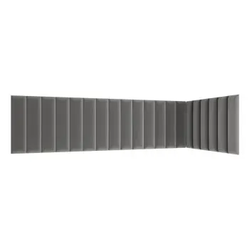 Zestaw 20 paneli tapicerowanych QUADRATTA 210x90x60 szary