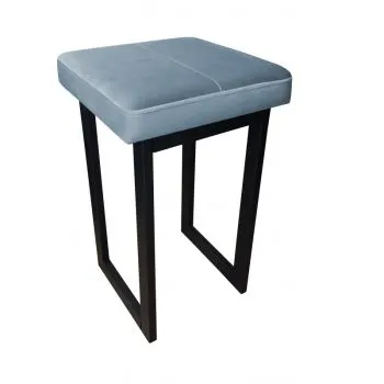 Taboret MAESTRO LOW BL VELVET szary błękit 