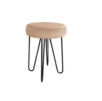 Taboret TORIN 2 MG VELVET beżowy