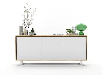 Komoda NILA 3D 168 dąb wotan/biała mat