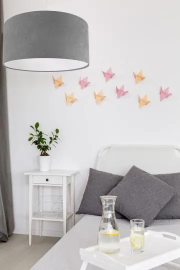 Lampa wisząca HOME 60 szara/biała