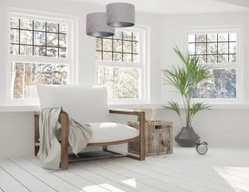 Lampa wisząca HOME 30 szara/srebrna