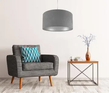 Lampa wisząca HOME 60 szara/srebrna