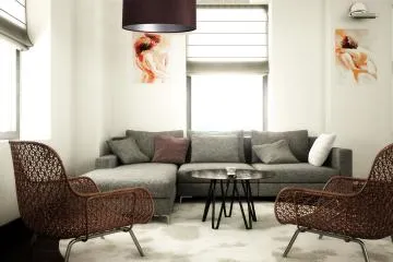 Lampa wisząca HOME 60 brązowa/srebrna