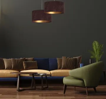Lampa wisząca HOME 60 brązowa/złota