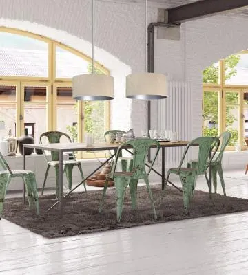 Lampa wisząca HOME 40 beżowa/srebrna