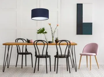Lampa wisząca HOME 50 granatowa/biała