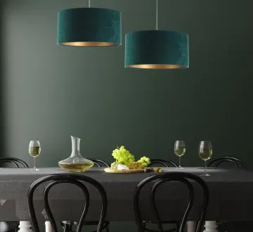 Lampa wisząca HOME 40 zielona/złota