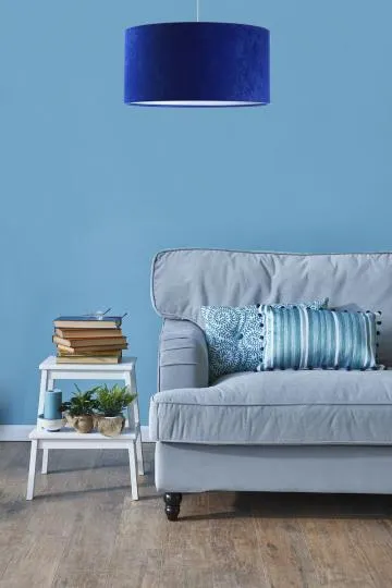 Lampa wisząca HOME 60 niebieska/biała