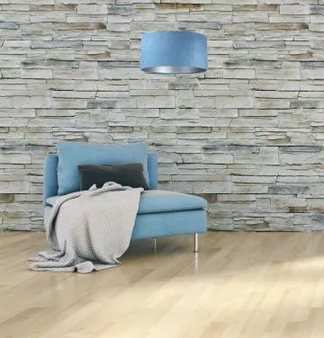 Lampa wisząca HOME 30 błękitna/srebrna
