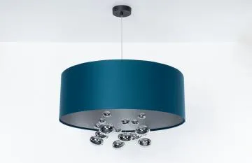 Lampa wisząca BUBBLE LIGHT 50cm granatowa