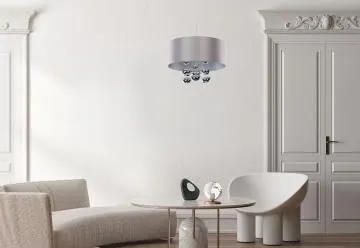 Lampa wisząca BUBBLE LIGHT 40cm szara