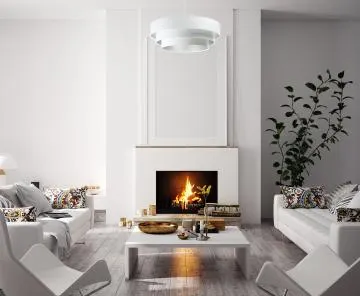 Lampa wisząca TRIO biała/srebrna