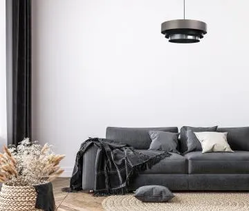 Lampa wisząca TRIO MIX szara/czarna/srebrna
