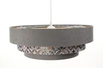 Lampa wisząca TRIO MIX szara/wielokolorowa