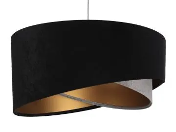 Lampa wisząca SHAPELESS czarna/szara/złota