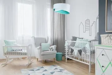 Lampa wisząca GEMSTONE WHITE biała/miętowa