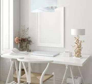 Lampa wisząca WHITE FLOWER biała