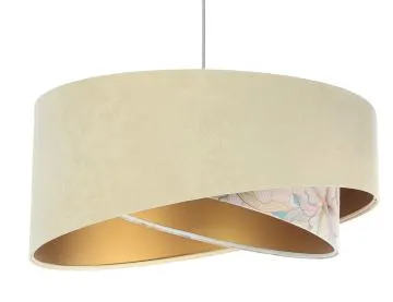 Lampa wisząca SAND FLOWER 2 beżowa/złota