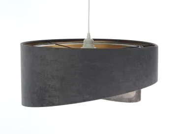 Lampa wisząca TOURMALINE szara/złota