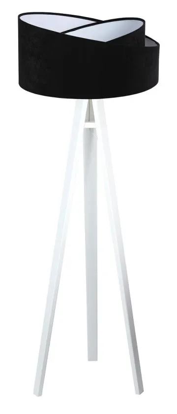 Lampa stojąca GEMSTONE czarna/biała
