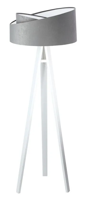Lampa stojąca GEMSTONE szara/biała