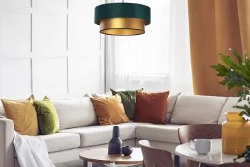 Lampa wisząca DOUBLE GREEN 50 zielona/złota