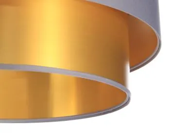 Lampa wisząca DOUBLE GRAY 40 szara/złota