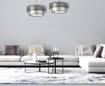 Lampa wisząca DOUBLE NET 60 srebrna
