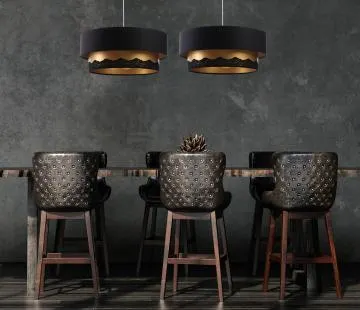 Lampa wisząca DOUBLE ELEGANT 40 czarna/złota