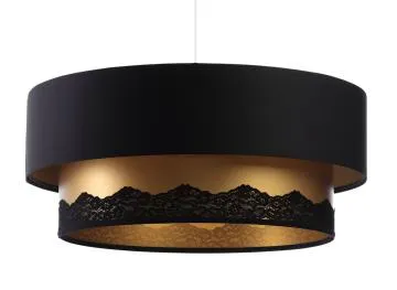 Lampa wisząca DOUBLE ELEGANT 50 czarna/złota