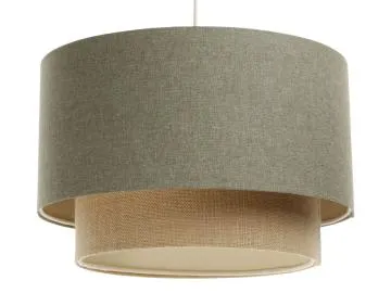 Lampa wisząca ERUTAN DOUBLE 40 zielona/beżowa