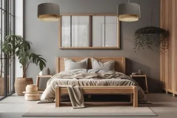 Lampa wisząca ERUTAN DOUBLE 50 szara/beżowa