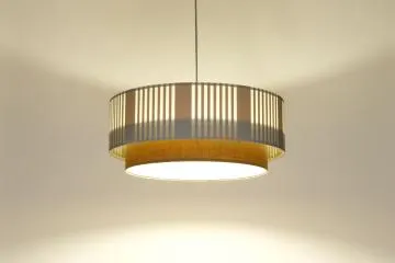 Lampa wisząca DUO LAMI LINE 60x25 biała/jutowa
