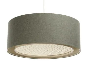 Lampa wisząca ERUTAN RATTAN 40 zielona