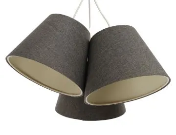 Lampa wisząca ENTURO TRIO szara