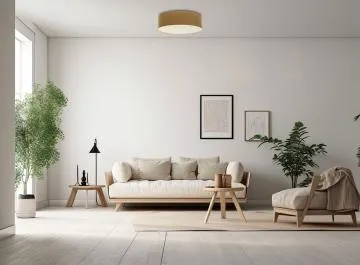 Plafon sufitowy ERUTAN RATTAN 50 żółty