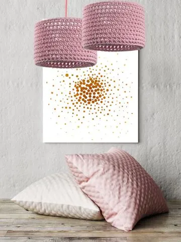 Lampa wisząca COTTON 25 różowa