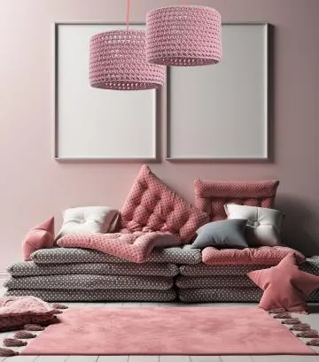 Lampa wisząca COTTON 30 różowa