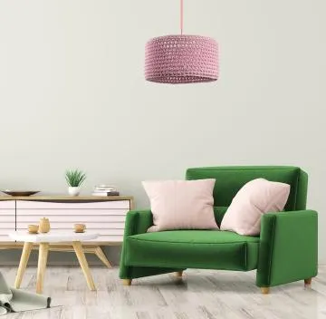 Lampa wisząca COTTON 40 różowa