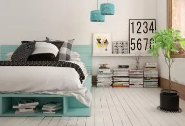 Lampa wisząca COTTON 25 turkusowa