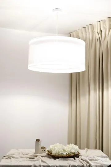 Lampa wisząca DUO LEN LIGHT 50 biała