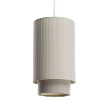 Lampa wisząca DUO LAMI LINE 20 kremowa/beżowa