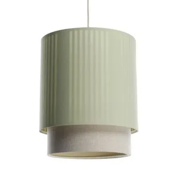 Lampa wisząca DUO LAMI LINE 30 zielona/beżowa