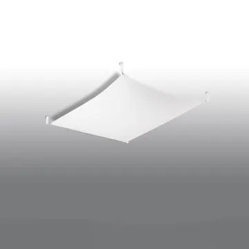Plafon LUNA 1 tkaninowy biały