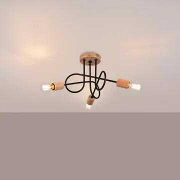 Żyrandol EMBER 3 czarny