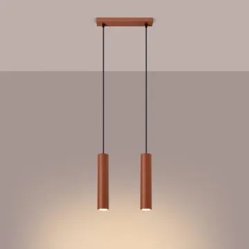 Lampa wisząca LAGOS 2 ochra czerwona