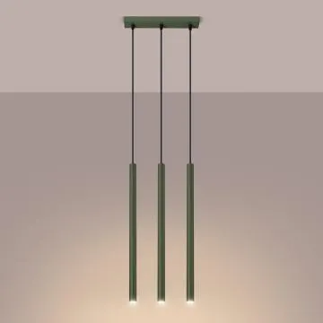 Lampa wisząca PASTELO 3 zielona oliwka